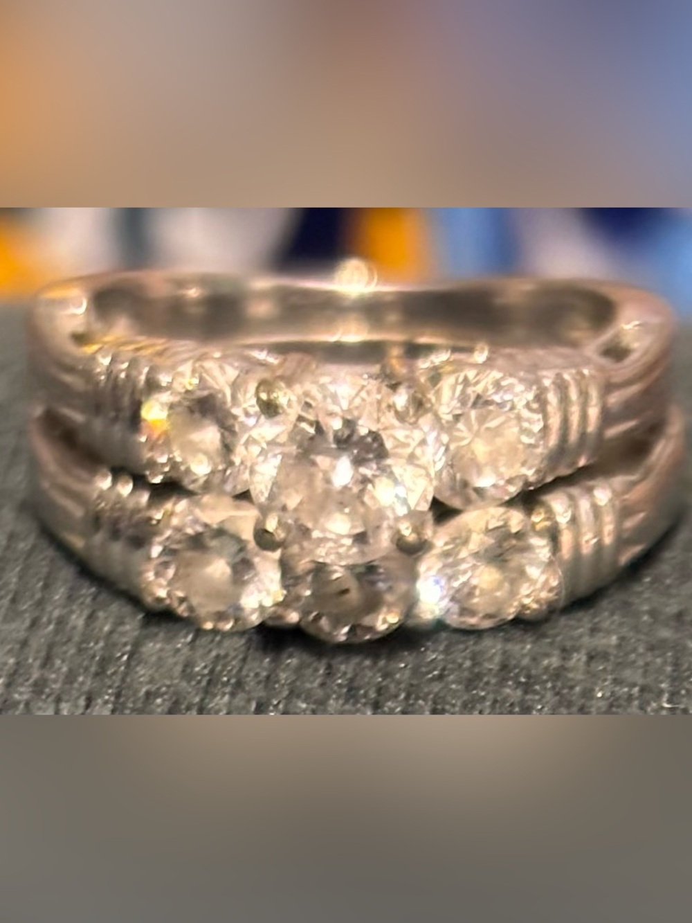 Classic Platinum wedding set